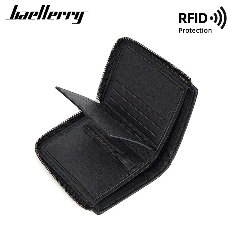 Baellerry новые короткие мужские кошельки RFID большая емкость карман для монет на