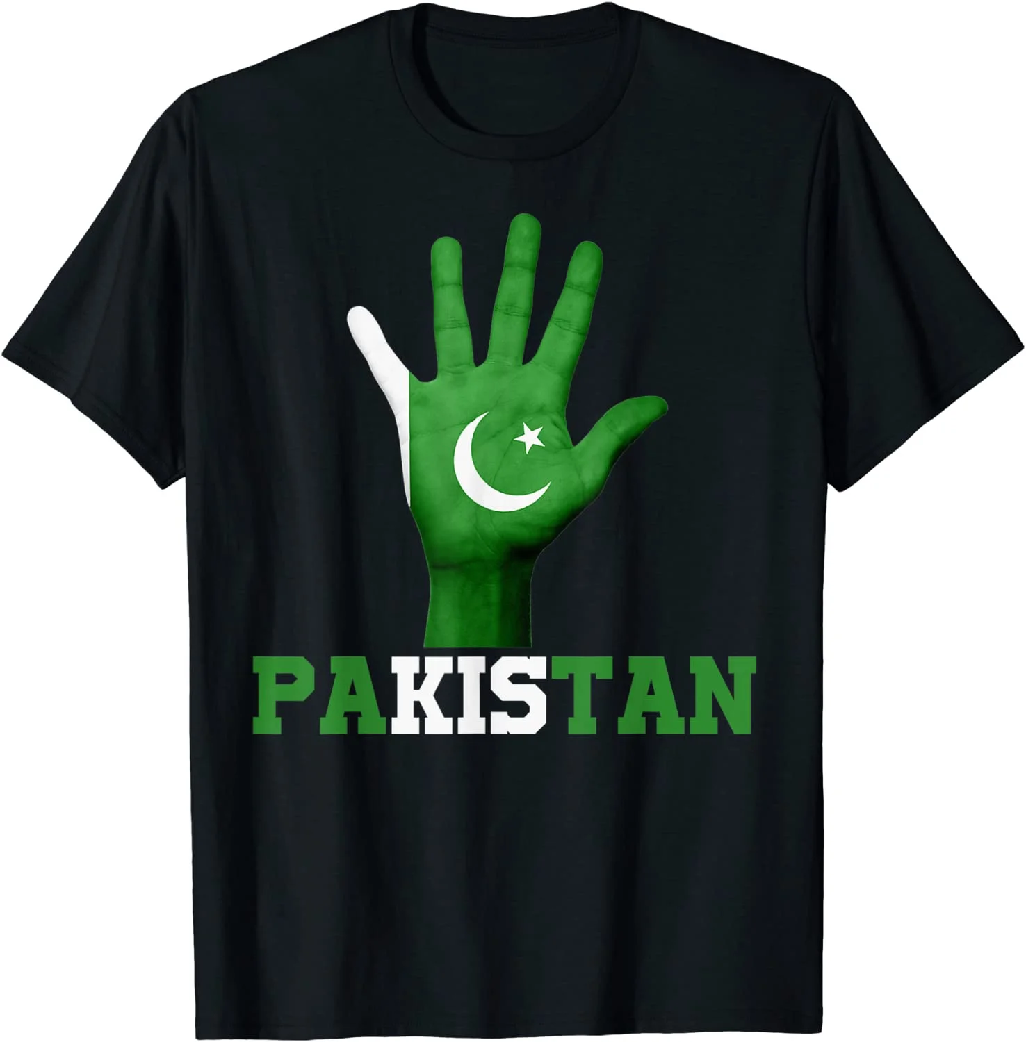 

PAKISTAN Hand Up Flag Tshirt I Love PAKISTAN Travel Tee T-Shirt