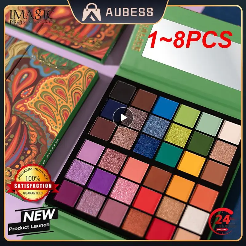 

Неоновые тени для век 1-8 шт., палитра, водостойкие цветные художественные мерцающие блестящие зеркальные тени для век, компактные тени для век, макияж