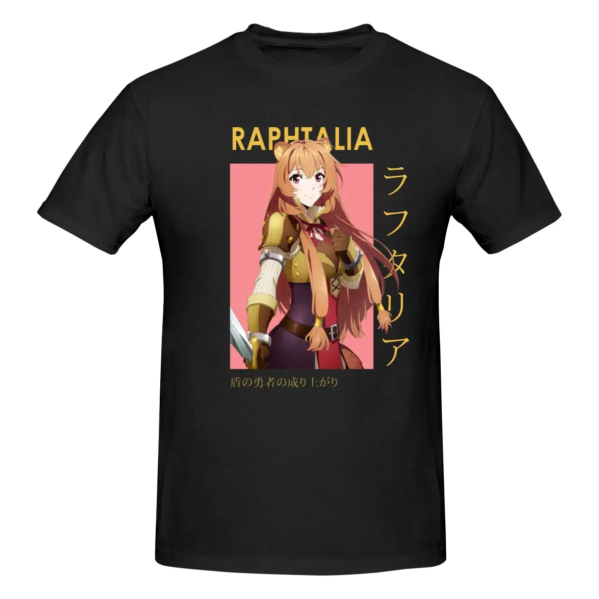 

Футболка Raphtalia The Rising Of The Shield Hero Kawaii, хлопковая Футболка с круглым вырезом и коротким рукавом Y2K