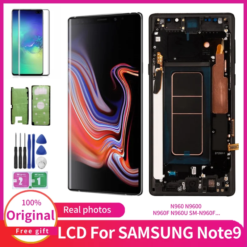 Original Note 9 LCD Display For Samsung Galaxy Note9  N960 Touch Screen Digitizer N9600 N960F N960U SM-N960F Display Replacement
