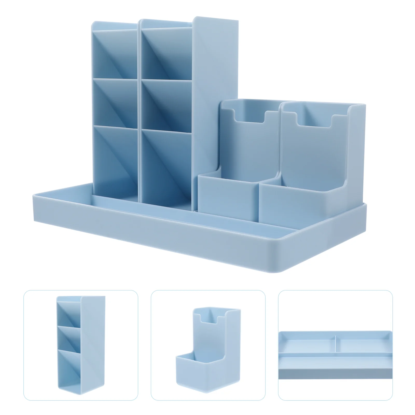 

Combination Oblique Pen Holder Vertical Office Desktop Organizer Multi-Functional Supplies Stationery Case