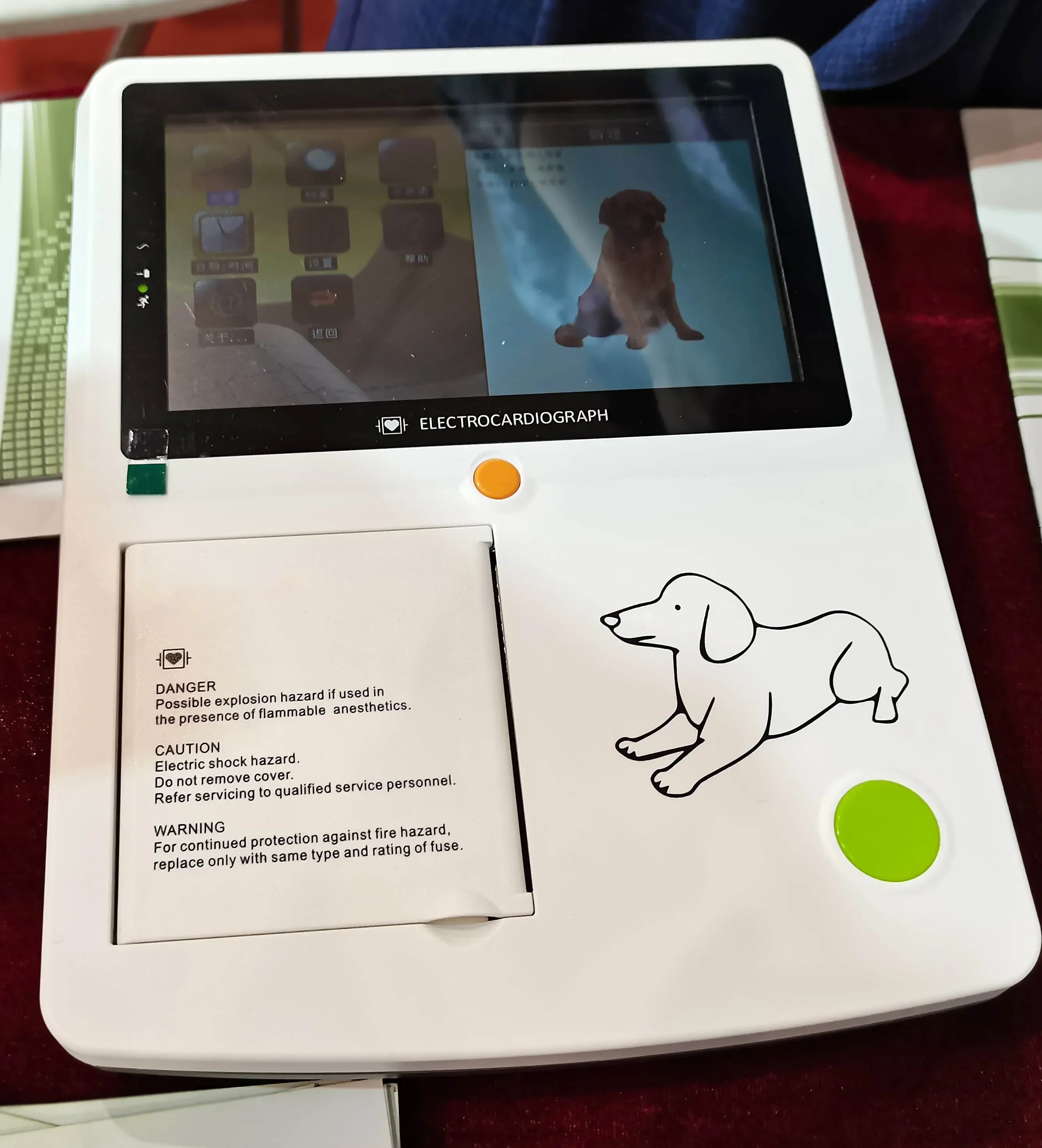 LTSE25V электрокардиограф для животных многоканальный 12-проводной 3-канальный