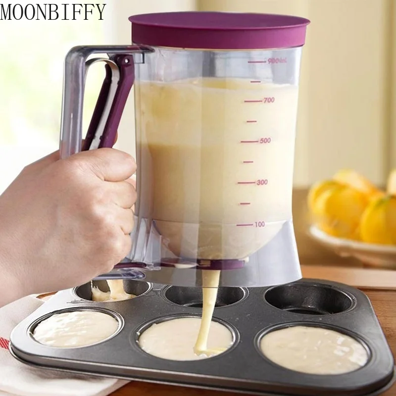

900ml batter flour dough dispenser for biscuit muffins Cupcake scoop cream hopper Paste Dispenser for Pancake
