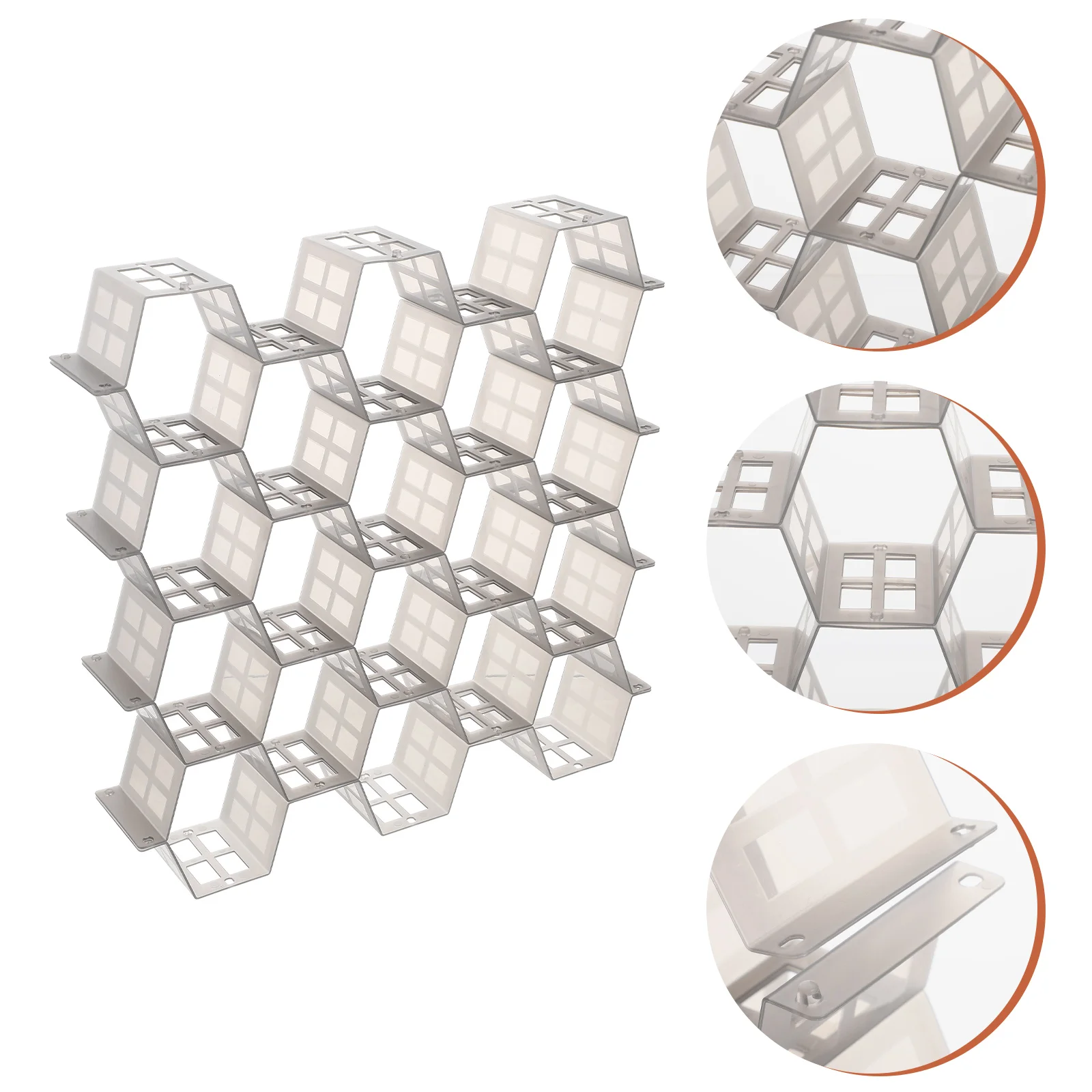 

1 Set Plastic Drawer Divider Drawer Finishing Clapboard Honeycomb Drawer Partition