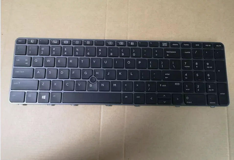 Клавиатура США для HP EliteBook 755 G3 850 G4 ZBook 15u с подсветкой и точкой