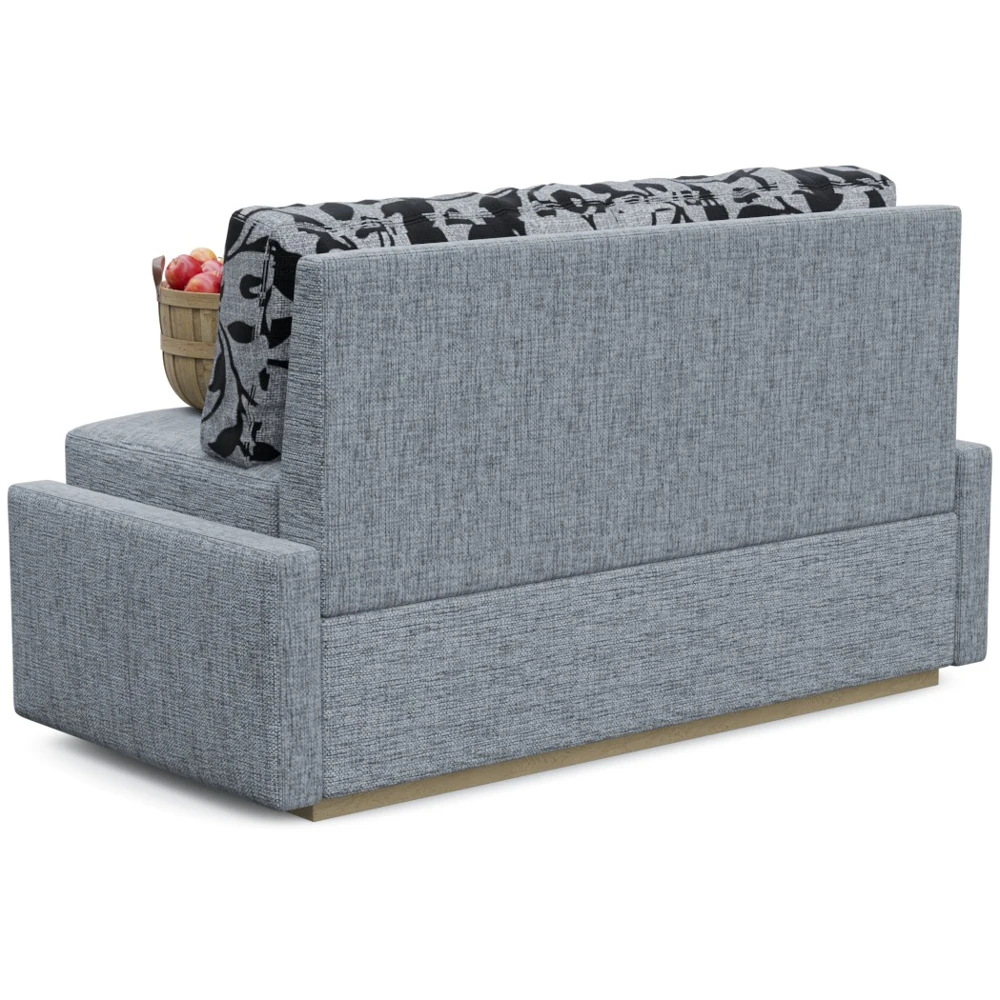 Диван кухонный Смартикул Малье Флауэрс со спальным местом серая рогожка | Мебель