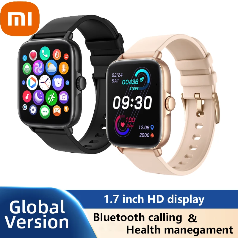 

XIAOMI Smartwatch Bluetooth Call Smart Watch Men Sports Watch Fitness Health Tracker Music Control for Huawei Iphone Xiaomi