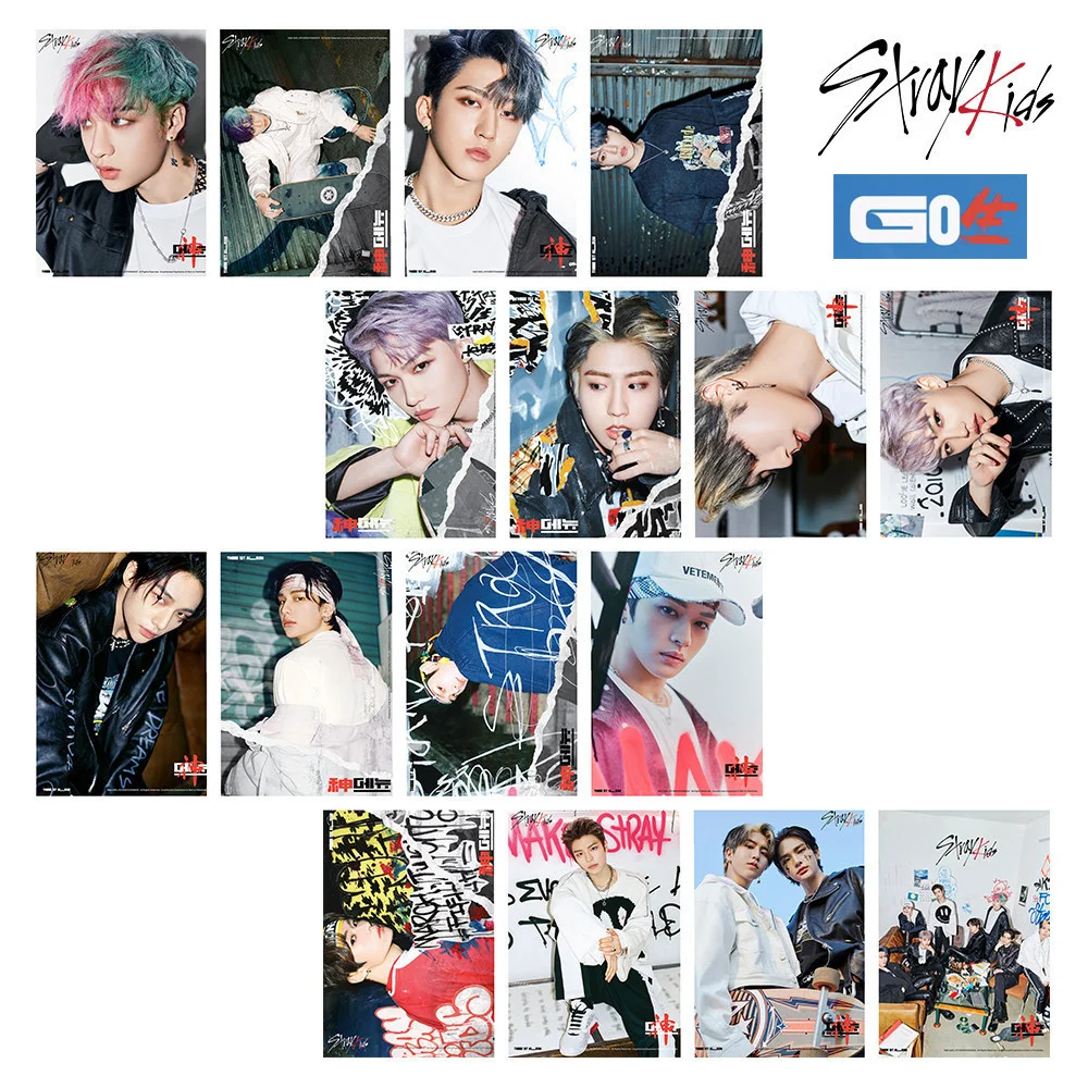 

16 шт./компл. Kpop Stray детская Фотокарта новый альбом Go Live Lomo открытка HD печать для фанатов Подарочная фотооткрытка K-pop Новые поступления