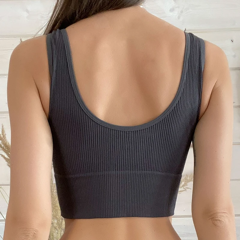 

Padless Camisole Female Fashion Push Tops Sexy Lingerie Cropped Up Women Streetwear Tank For Backless Girl Bralette Solid Top