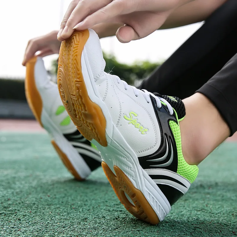 JIEMIAO New  Professional Tennis Shoes for Men and Women Outdoor Breathable Tennis Training Sports Sneakers Tenis Masculino