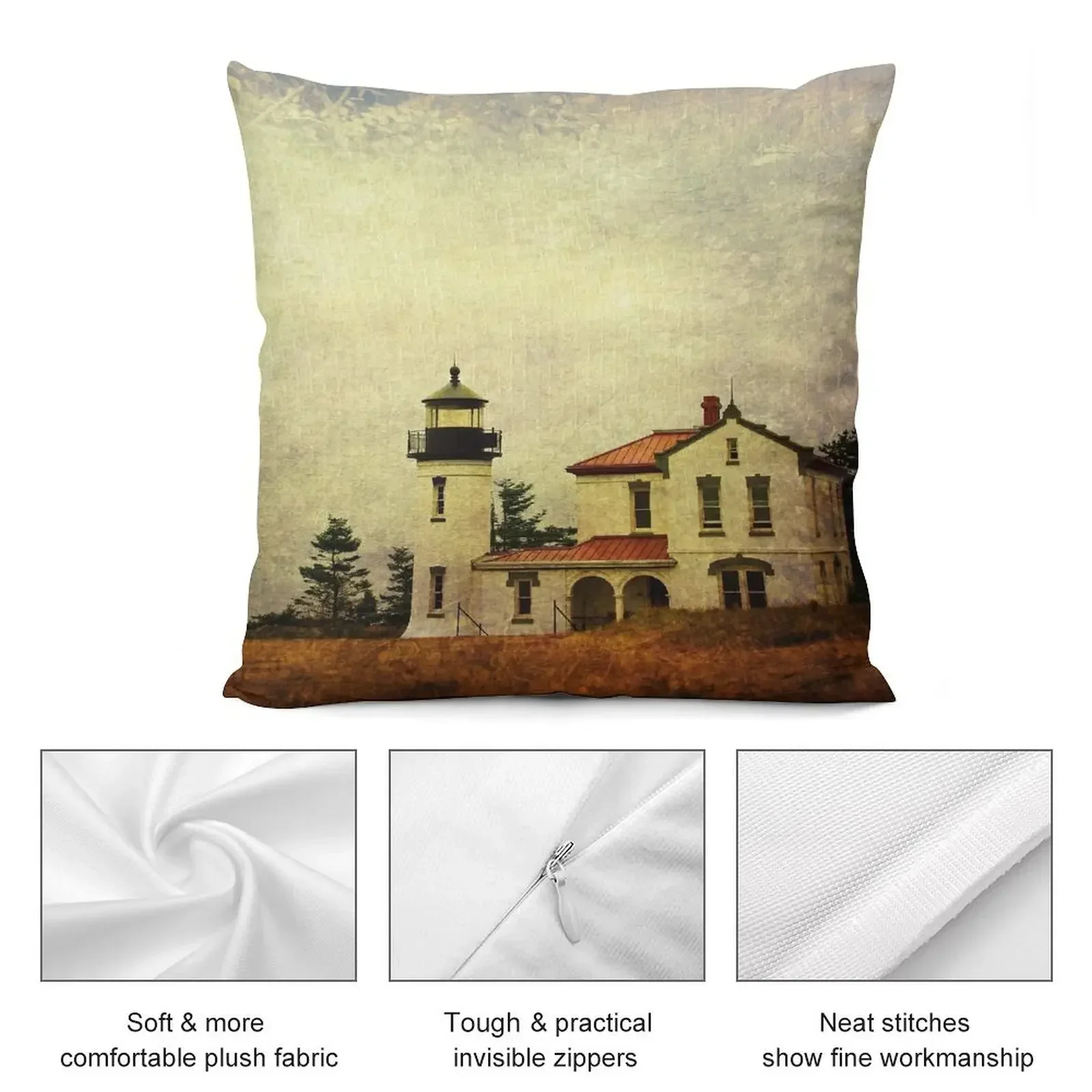 Чехол для подушки Admiralty Head Lighthouse - Whidbey Island