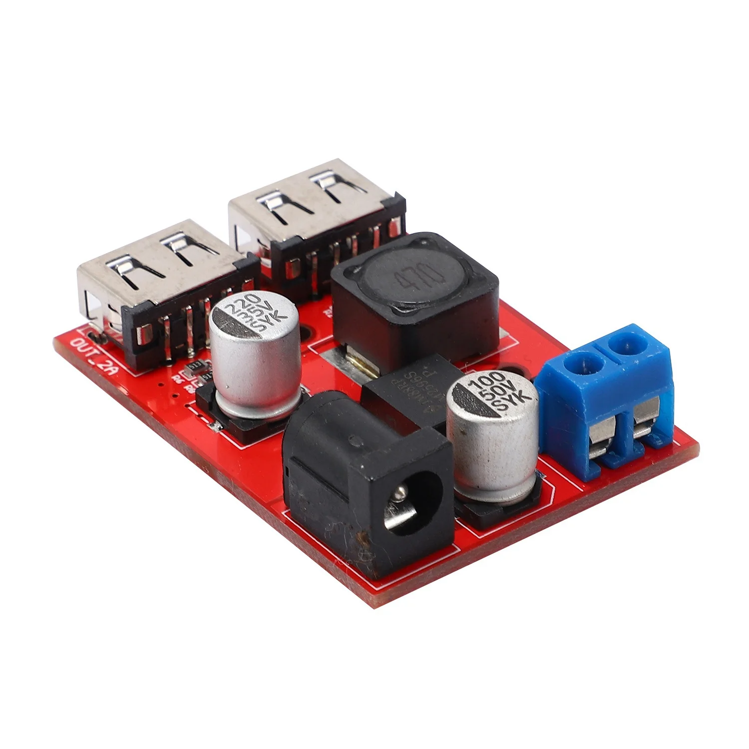 LM2596 LM2596S Dual USB DC-DC 9 В 12 24 36 до 5 3A Понижающий понижающий преобразователь