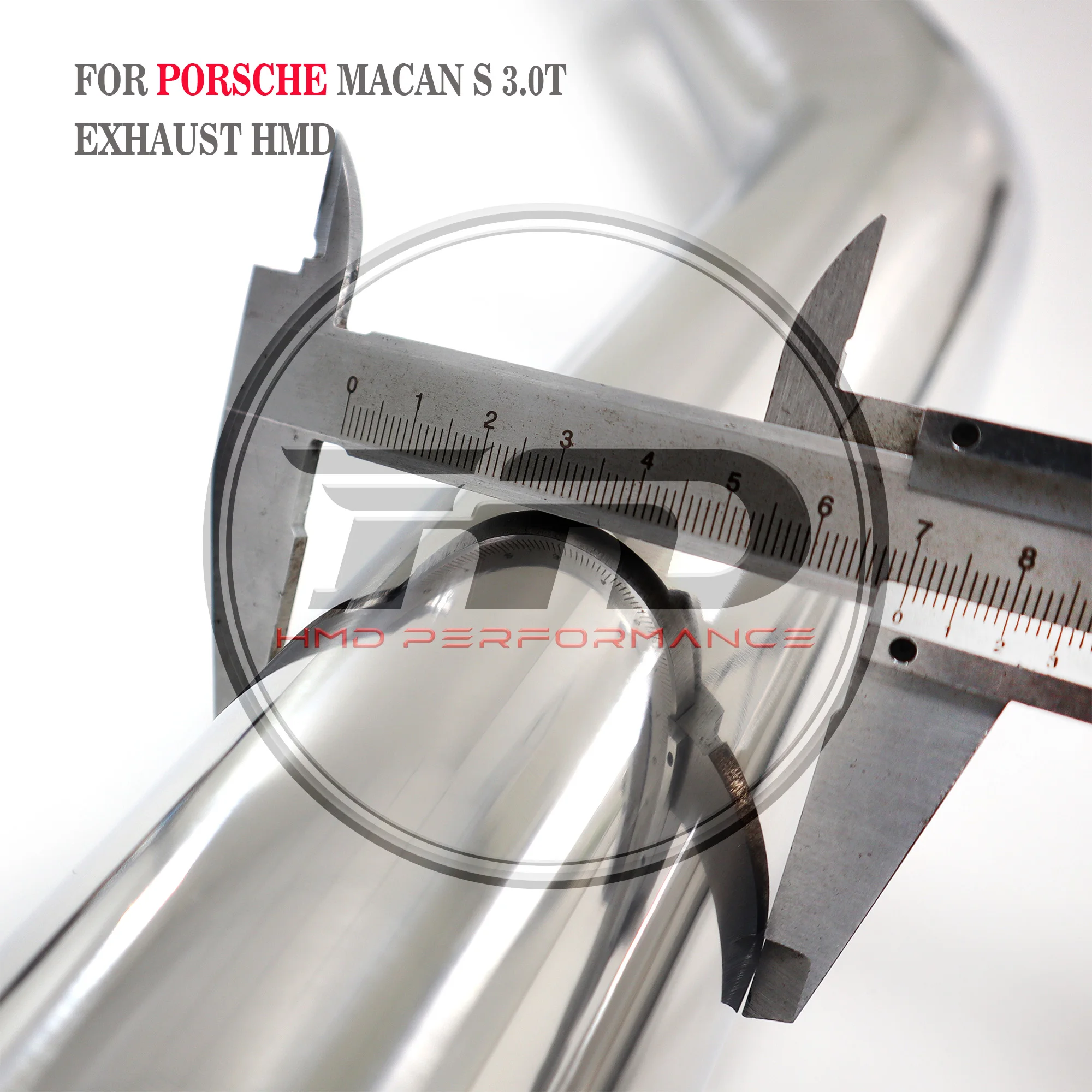 Средняя труба Performance для выхлопной системы Porsche Macan S GTS 3.0T HMD прямая трубка из