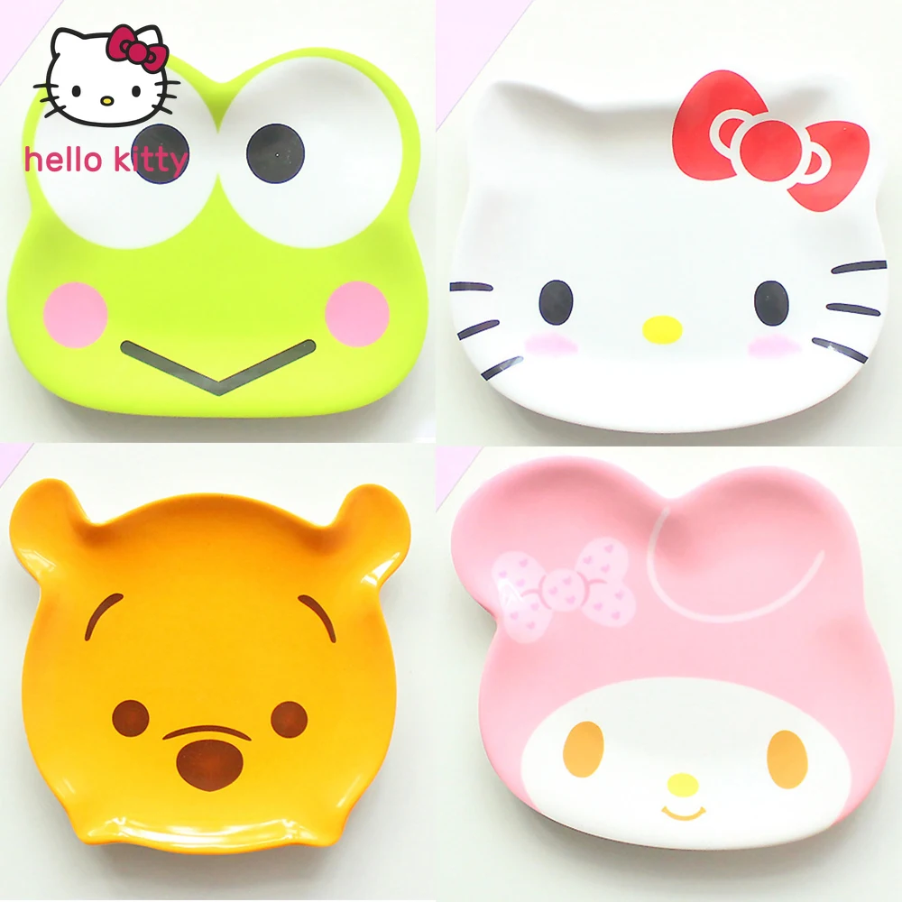 

Мини-тарелка My melody Minnie Kitty тарелка столовые приборы мини-тарелка для чашек тарелка или снэк Фруктовая тарелка милые Мультяшные детские стол...