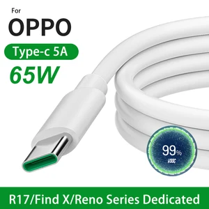 usb c cable 5a fast charging cord for oppo find x reno r17 mobile phone accessories data wire type c cable charger usb cable free global shipping