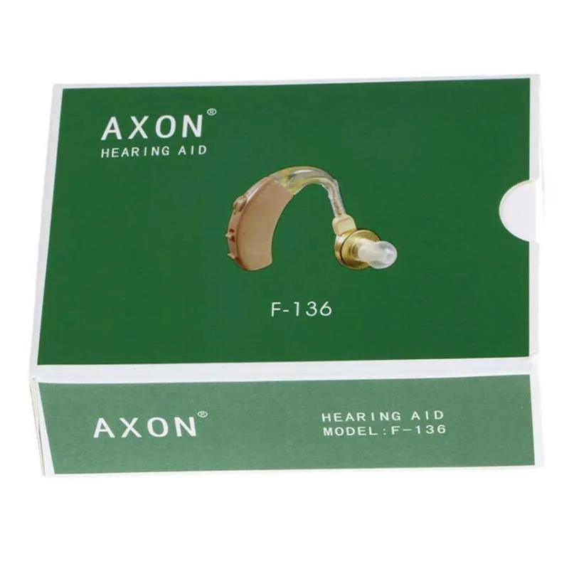 

AXON F-136 Behind Ear Hook Volume Adjustable Tone Sound Voice Amplifier Digital BTE Hearing Aid Enhancer Medical Hearing Device