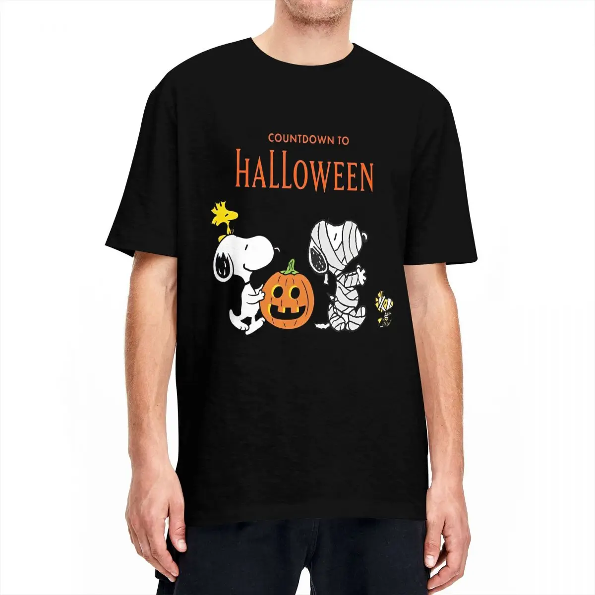 Футболка Снупи на Хэллоуин пара тыквенных трюков или жизнь Y2K хлопковые футболки