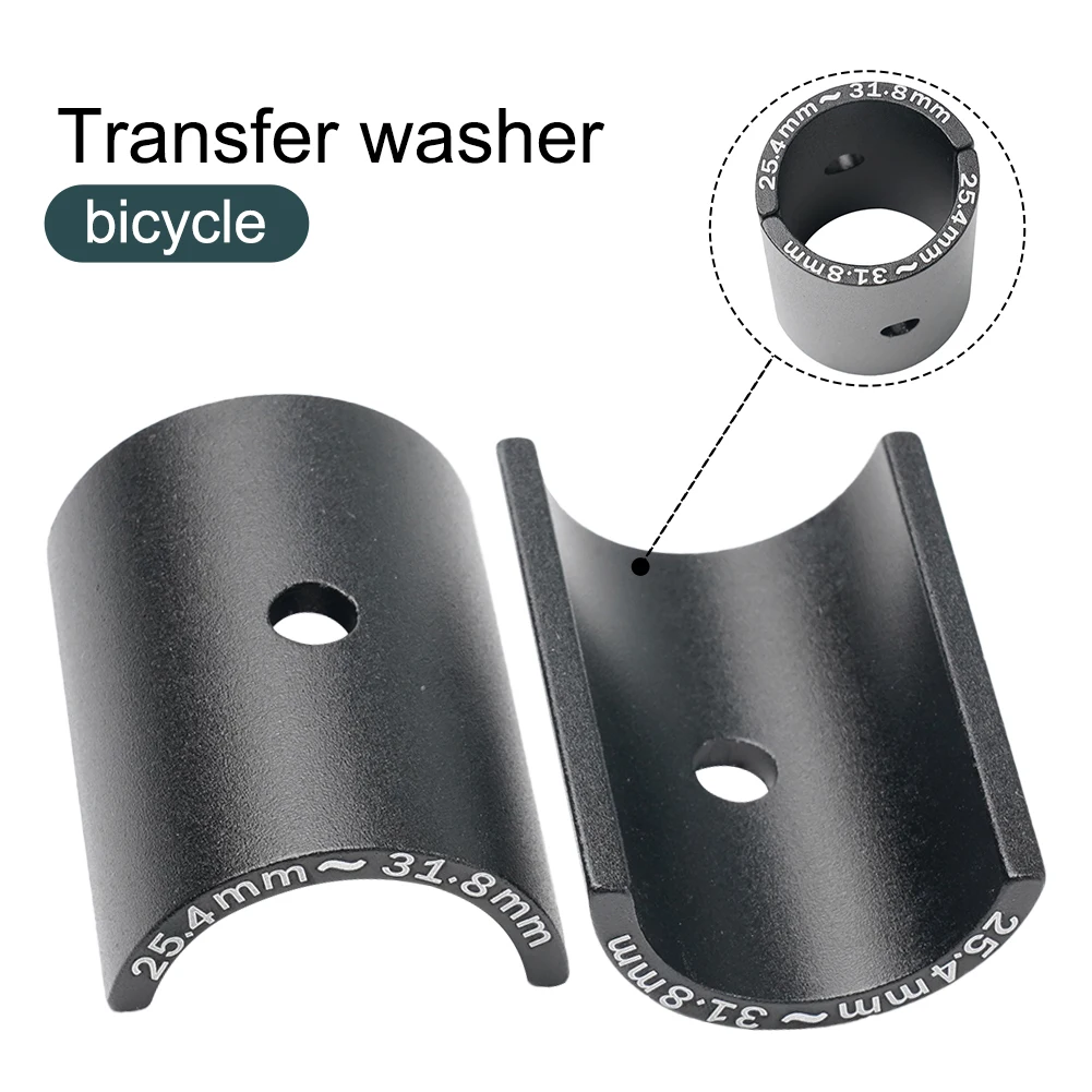 

Black Blue High Quality 25.4mm To 31.8mm Aluminum Alloy Bicycle Stem Reducer Bar Bore Adapter Bike Handlebar Bar Shim Spacer