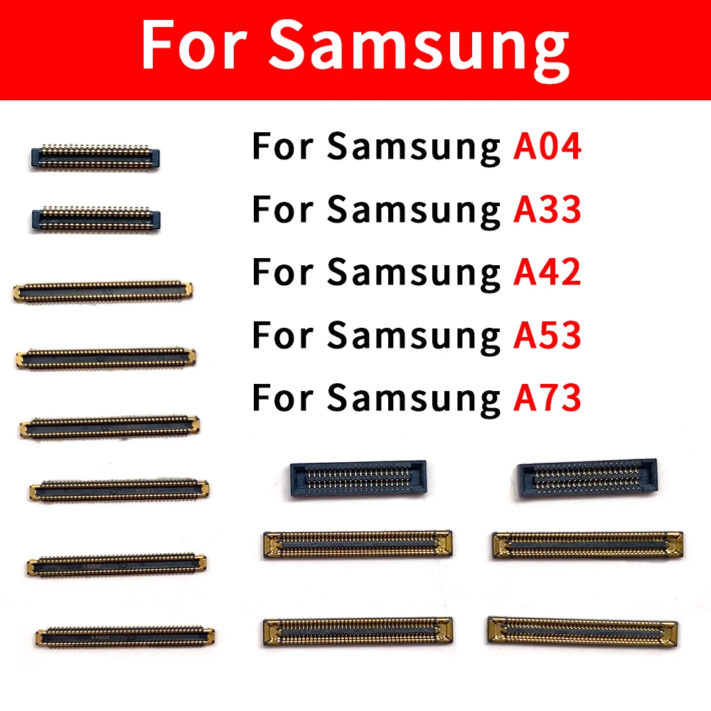 20 шт. Разъем для Samsung A04 A33 A42 A53 A73 на гибкой плате Концевая розетка Основная плата