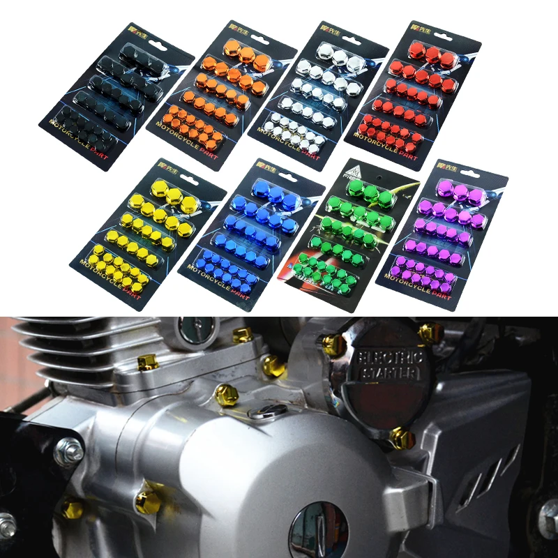 

30Pcs/Set Head Screw Cover Decorative Parts For Yamaha Kawasaki Honda Car Modification Accessories Motorcycle Accessories
