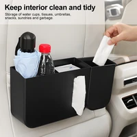 car backseat storage box multi functional car trash can tissue holder hanging storage bin headrest mount car interior organizer
