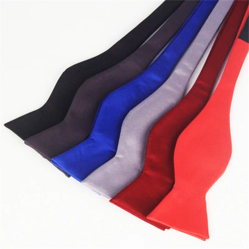 

Mens Silk Satin Plain Solid Black Bow Tie Formal Wedding Bowtie Necktie Ties Gentle Italian Satin Solid Color Fashion Bow Ties