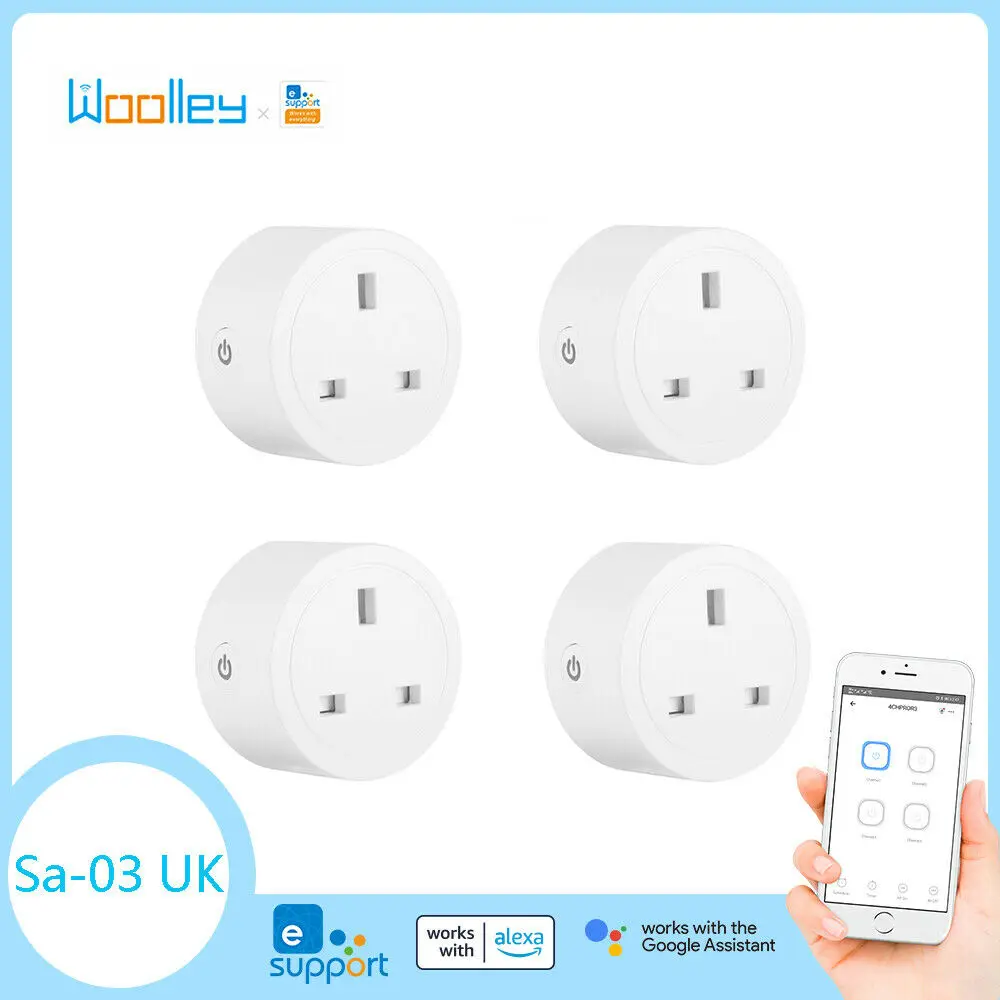 

4 шт., смарт-розетки с поддержкой Wi-Fi