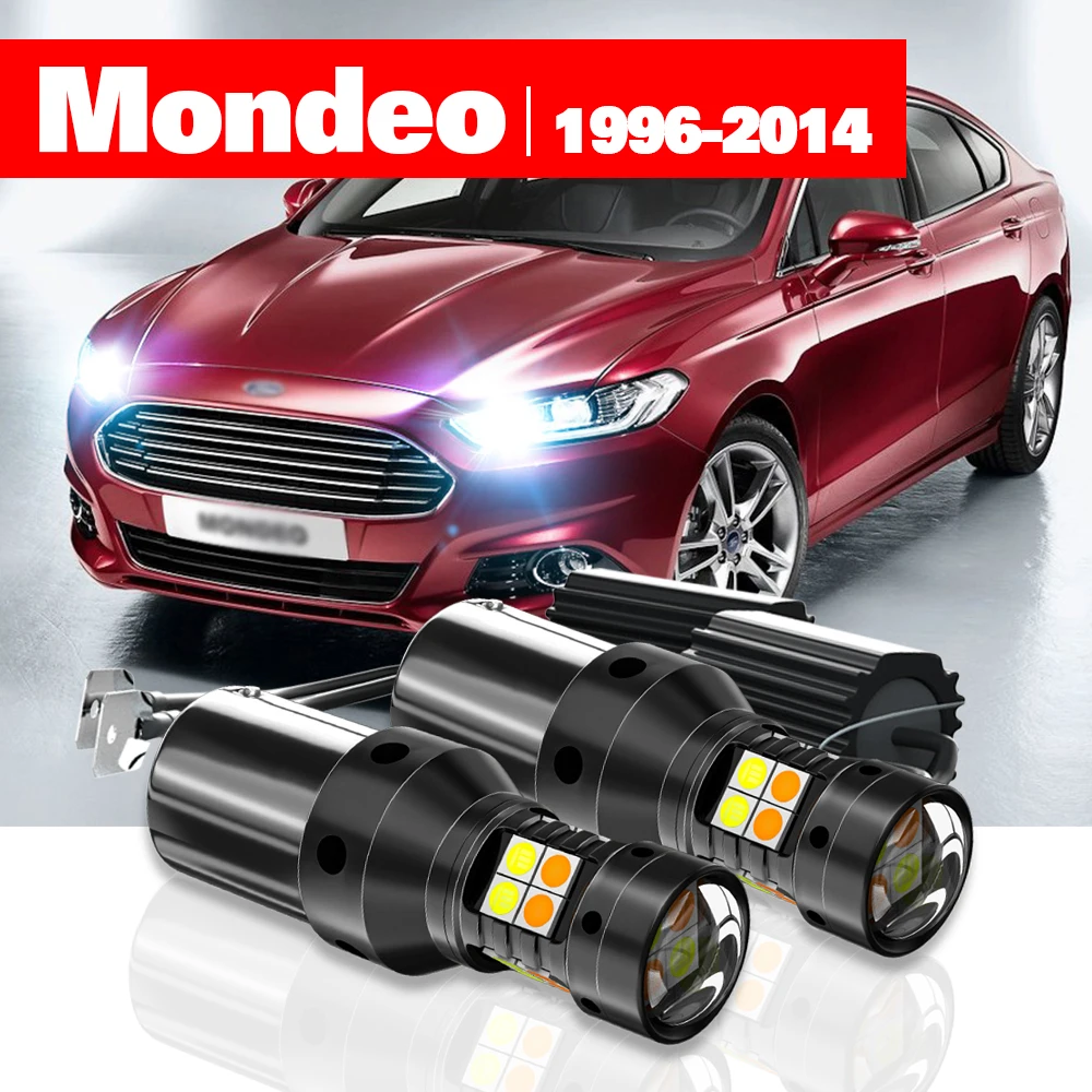 Для Ford Mondeo 2 3 4 1996-2014 шт. светодиодный двухрежимный указатель поворота + дневные