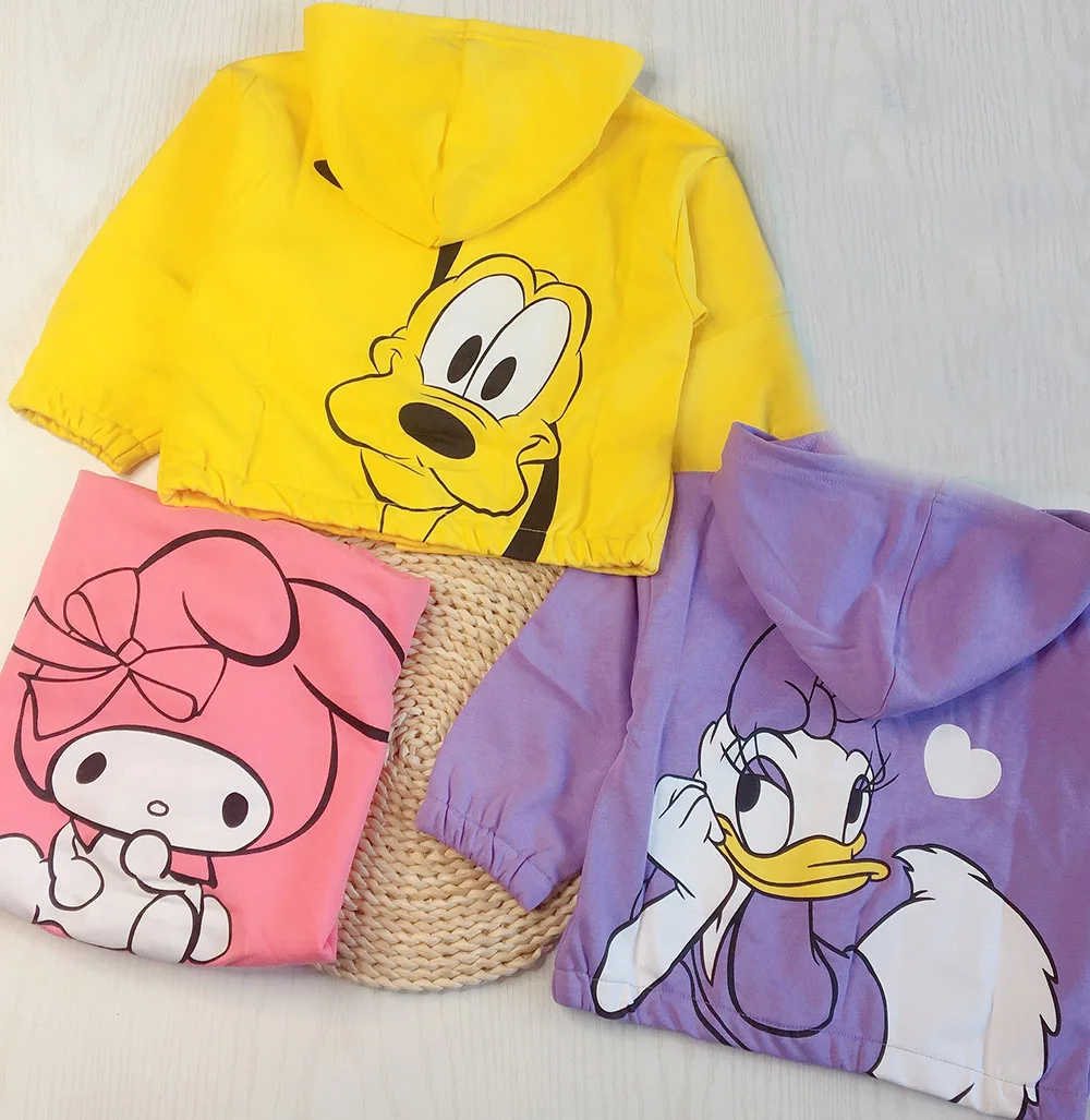 

Spring and Autumn Coat Toddler Baby Kid Boy Boy Girl Clothes Hoodie Cartoon Colour Daisy Hoodie Pattern Sweatshirt Top Dress1-7T