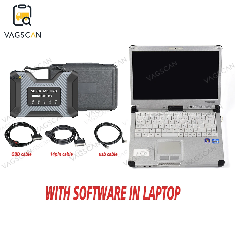 

CF C2 Laptop For Super MB Pro M6 Wireless Star Diagnosis Tool Full Configuration Work on Cars and Trucks