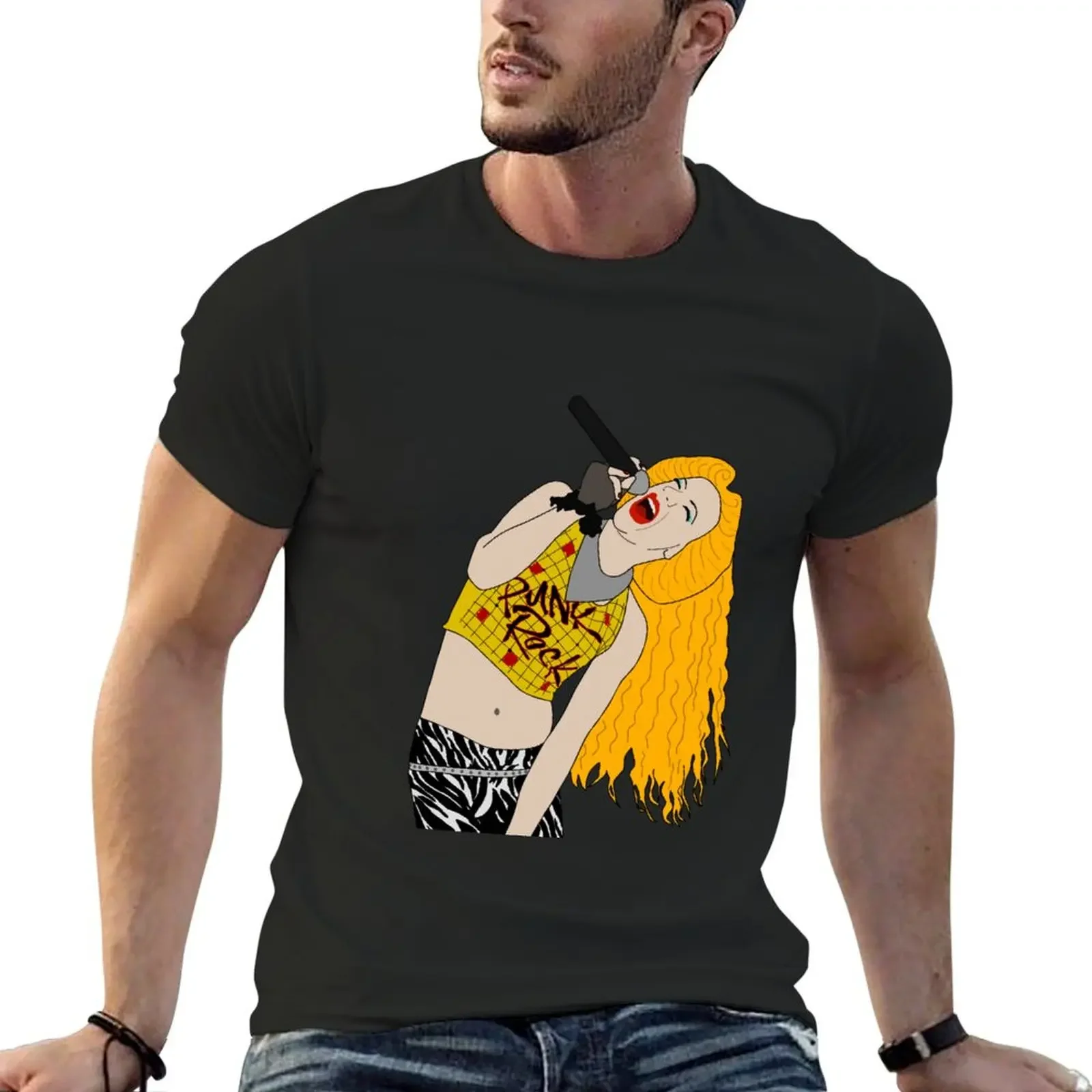 Hedwig Поющая футболка для мальчиков белые Аниме футболки мужчин графика