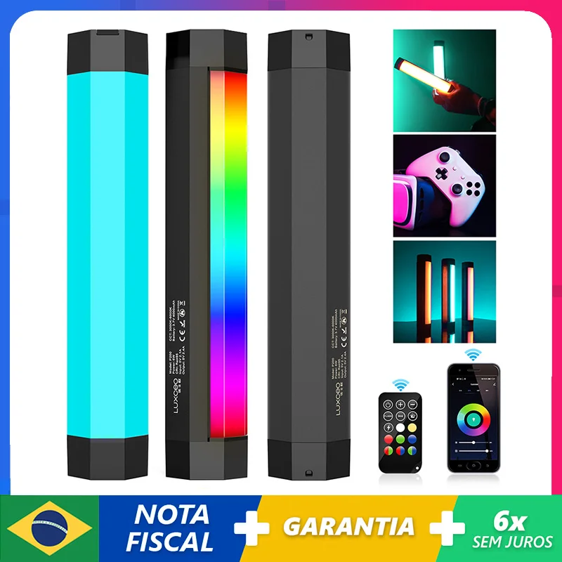 

LUXCEO P200 LED Photography Light Handheld RGB Light Tube Stick Video soft Light APP Remote Control Studio Photo Product Lights