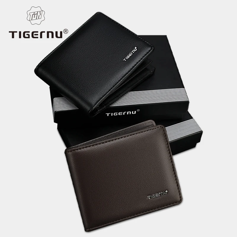 Роскошный мужской кошелек бренда Tigernu держатель для монет маленькая кредитница
