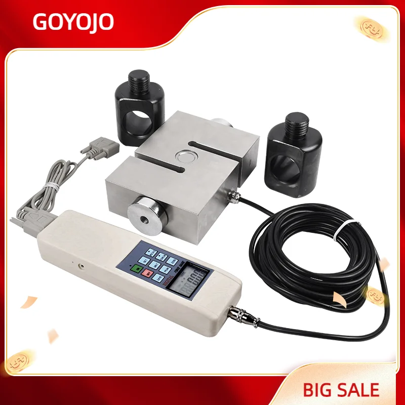 

100KN 10ton Tension and Compression Push Pull Force Gauge with S Sensor