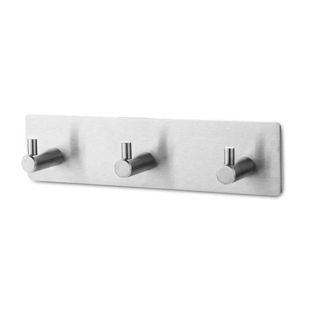 

RecabLeght Stainless Steel Robe Hook Bathroom Bedroom Wall Hat Hanger Space-Saving Shower Organizer Household Indoor Hooks Dorm