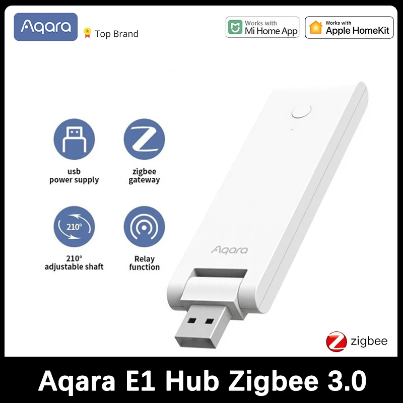 

New AQARA E1 Zigbee Hub USB Smart Gateway Aqara Hub Wireless Zigbee Connect Remote For Xiaomi MIHOME For Apple Homekit