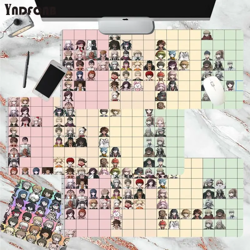 

YNDFCNB Danganronpa V3 Series Hot Sales Rubber PC Computer Gaming mousepad or Keyboards Mat Mousepad for boyfriend Gift