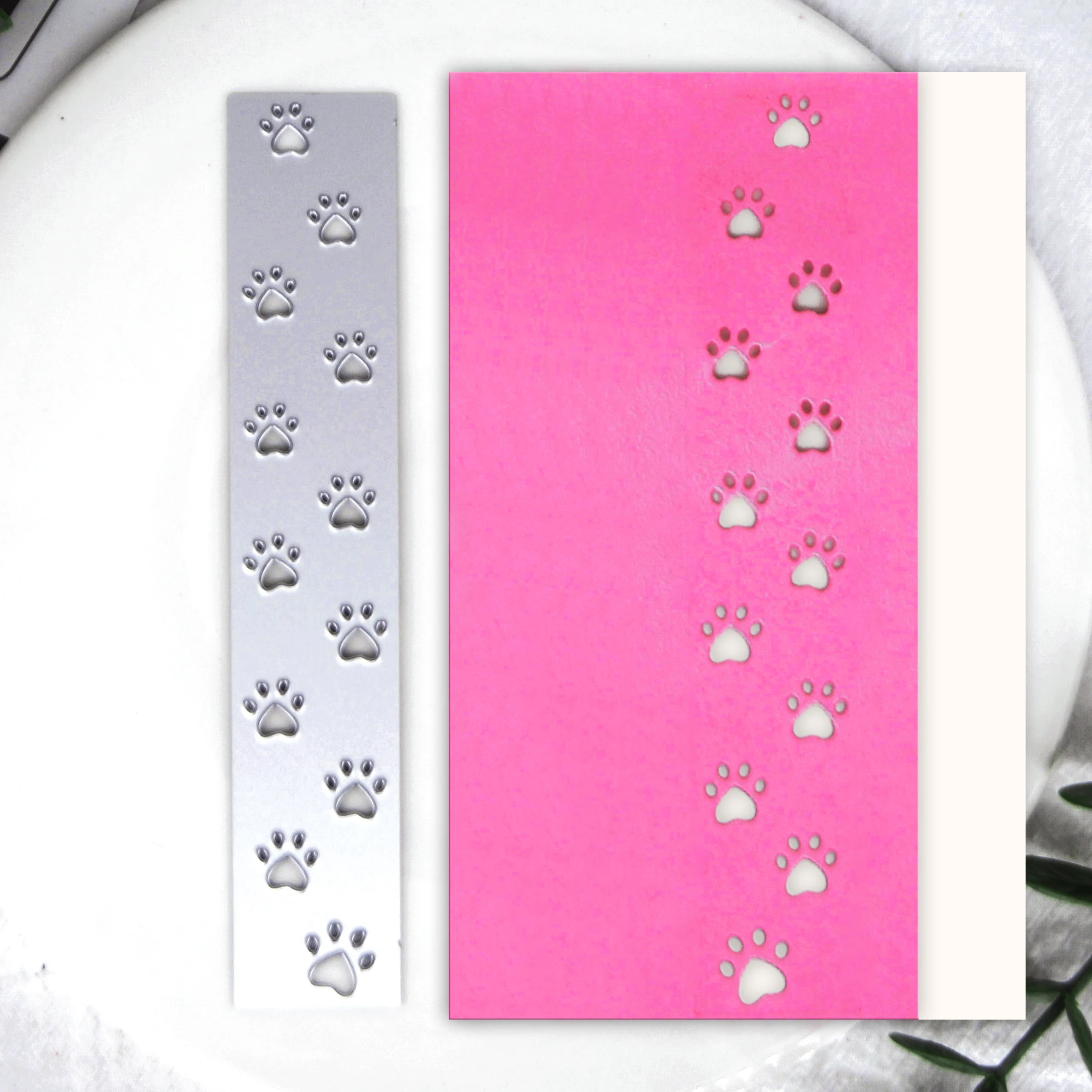 

Металлические Вырубные штампы «Собачья лапа», кружевная рамка, фотобумага, фотоальбом, создание открыток, товары «сделай сам», украшение для скрапбукинга