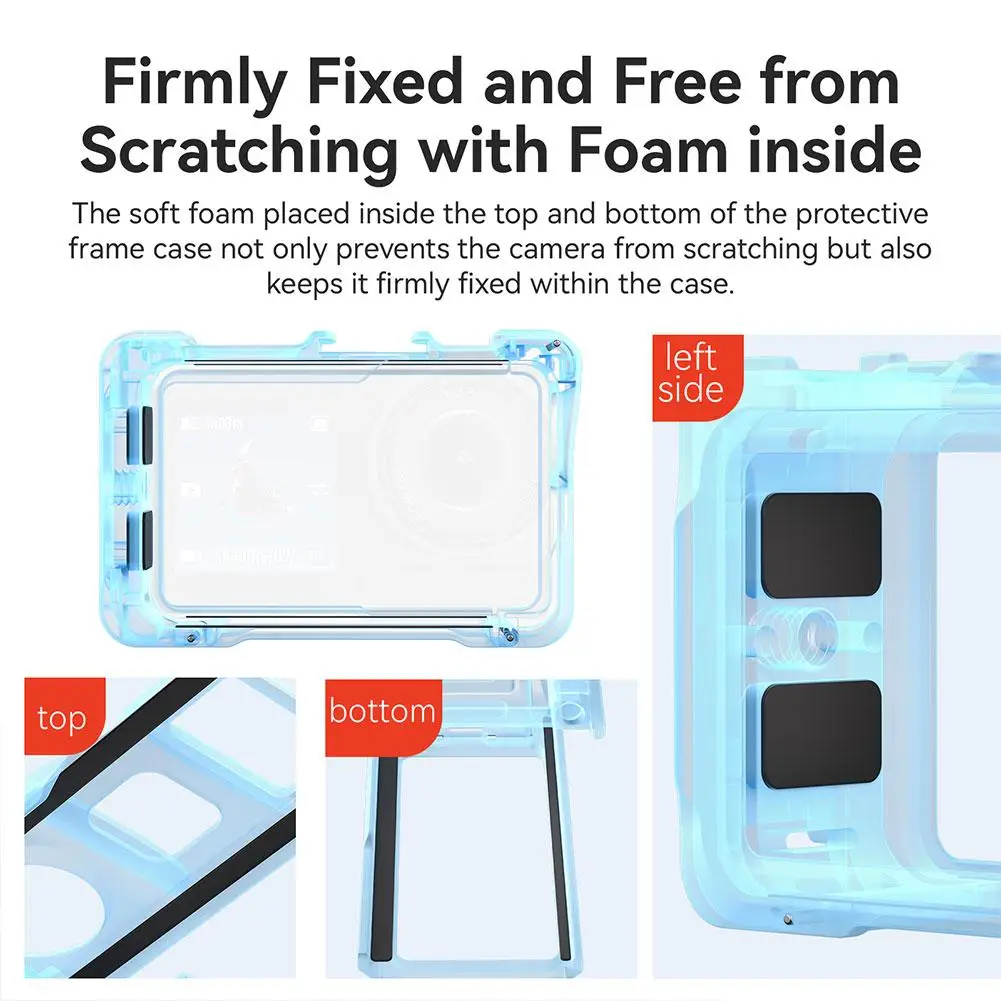  Металлическая клетка для кроликов dji Action5 Pro горизонтальная вертикальная защелка