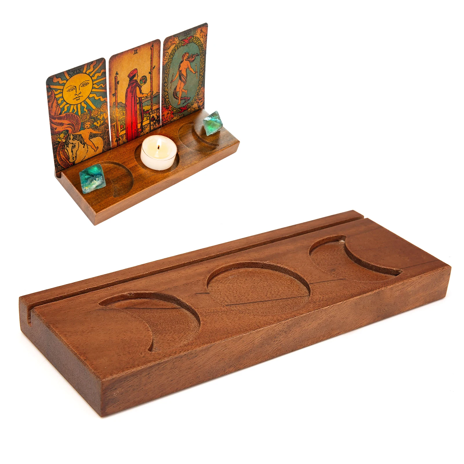 

Wooden Tarot Card Holder Tarot Cards Altar Display Stands Organizers Witch Divination Tools Majic Ceremonial Altar Decor Wiccan