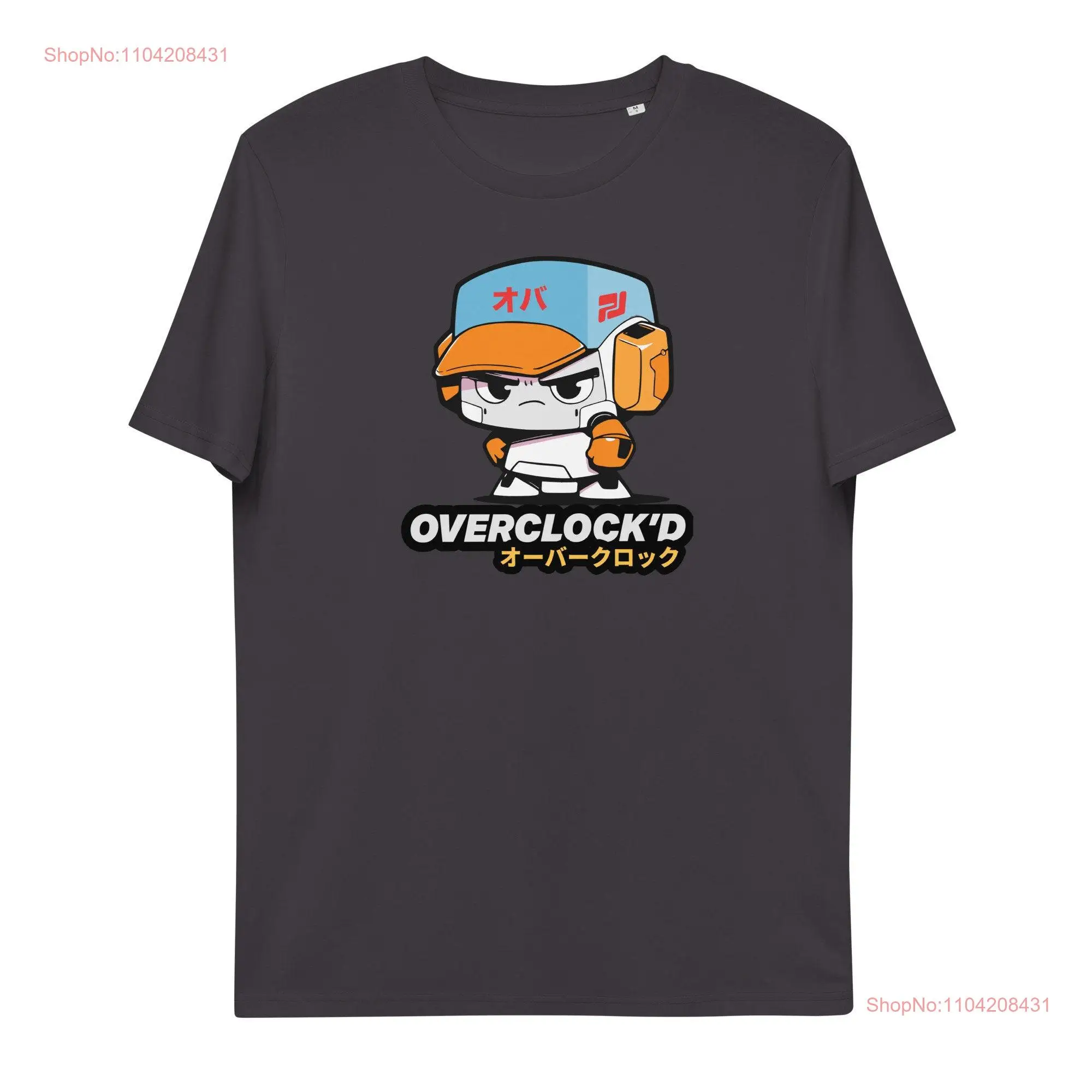 Футболка-робот OVERCLOCKED Unleash Your Inner Machine с длинными или короткими рукавами