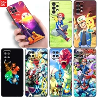 trainer red pokemon case for samsung galaxy a12 a13 a21s a22 a23 a31 a32 a33 a50 a51 a52 s a53 a70 a71 a72 a73 5g black cover