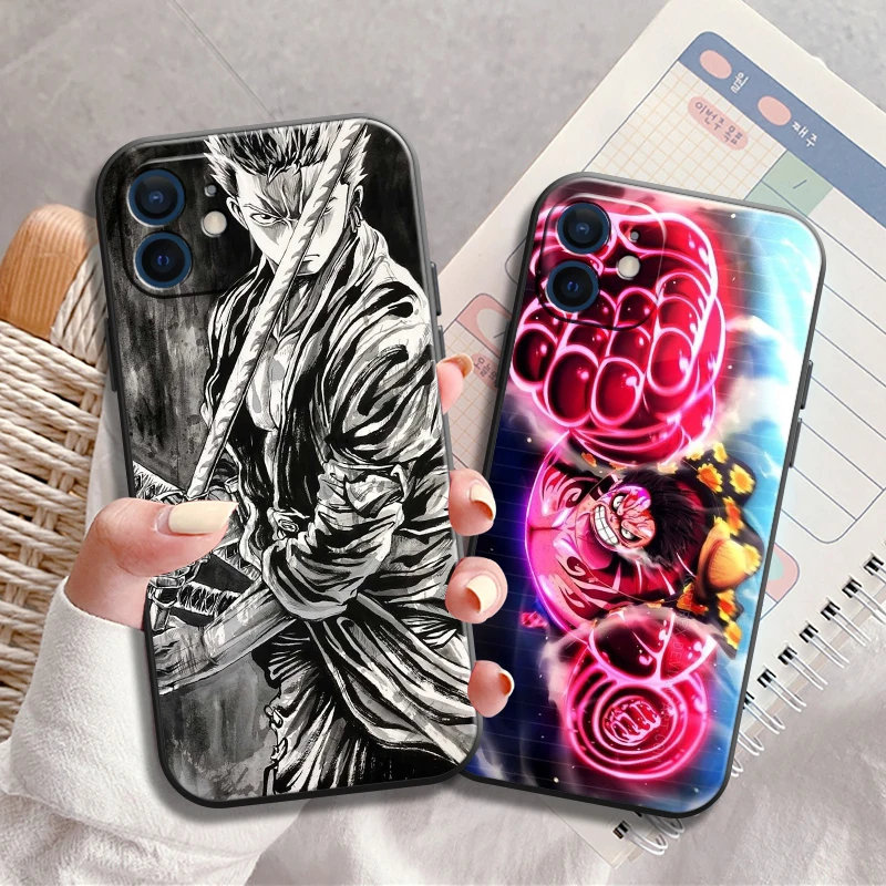 

Japan Anime One Piece Funda Phone Case For iPhone 11 13 12 Pro Max 12 13 Mini X XR XS MAX SE 2020 7 8 6s Plus Celular Original