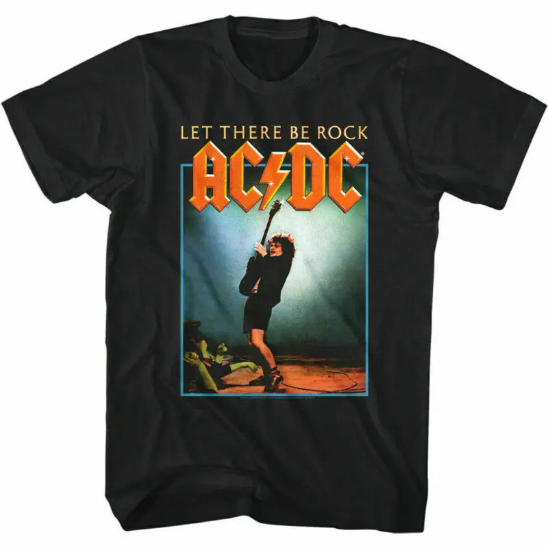 Мужская футболка AC &amp DC Let Be Rock размер S-6XL хлопковая рок-группы Новинка |
