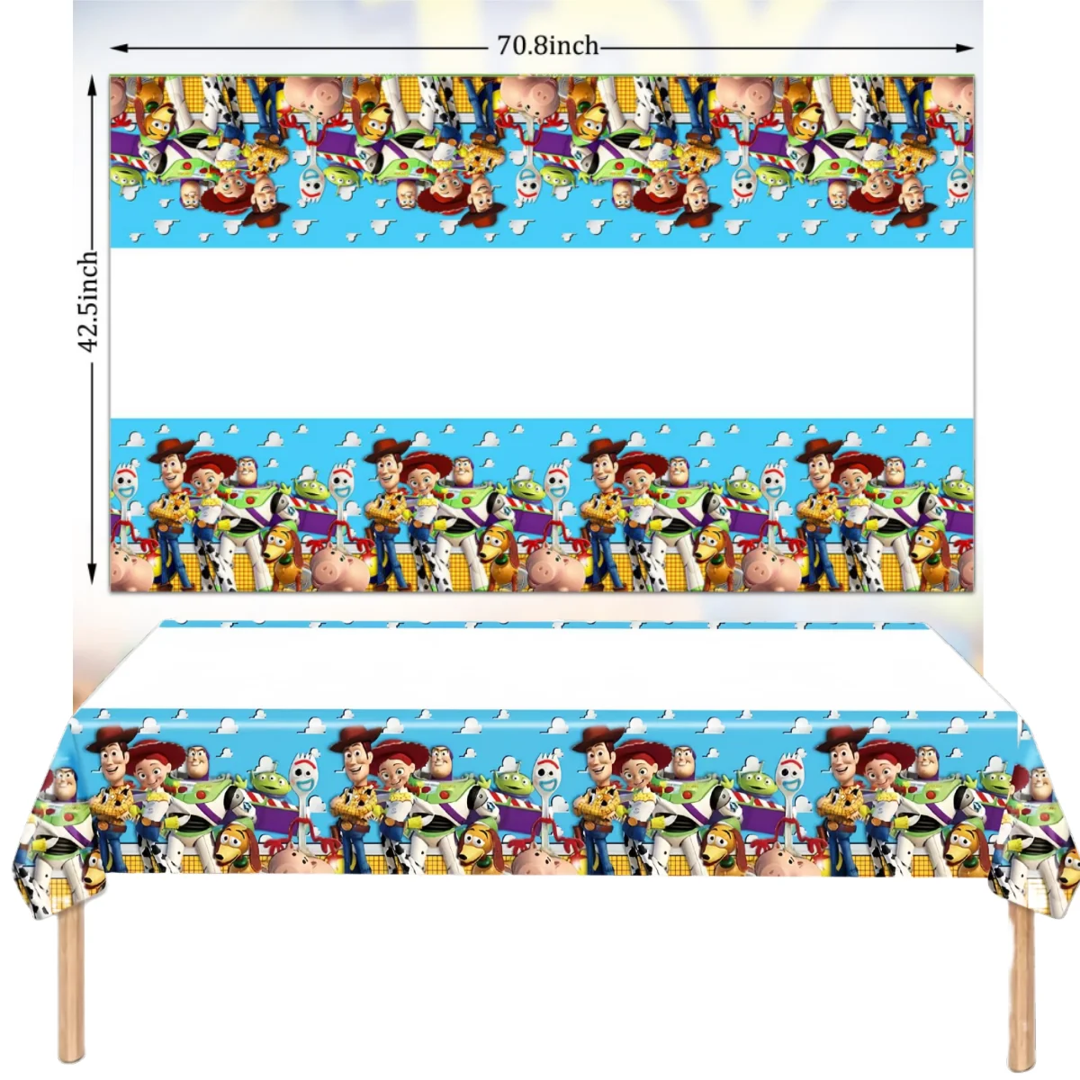 Скатерть из Истории игрушек Disney одноразовая скатерть для стола декор на день