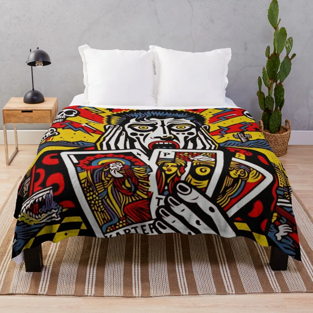 Колода Таро: The Fool Le Mat v8 nu series Плед Туристические одеяла для диванов