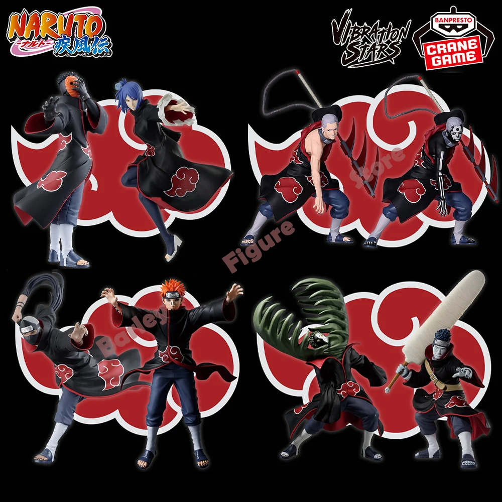 Фото В наличии Bandai Banpresto оригинальные аниме фигурки Наруто ВИБРАЦИЯ Звезды-TOBI KONAN HIDAN KAKUZU PAIN ZETSU Коллекция моделей игрушек №1