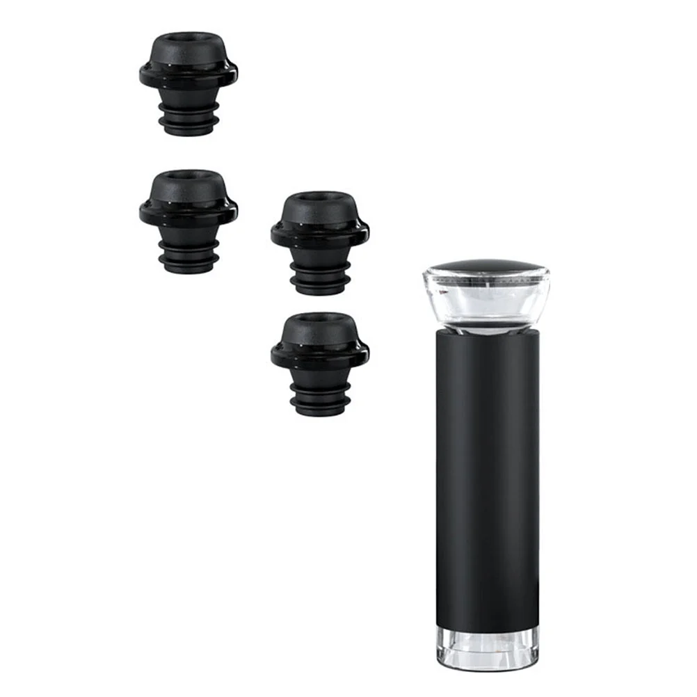 

Saver Bottle Stopper Cork Vacuum Preserver Set Red Pump Kitkeeper Repour Sealing Plug