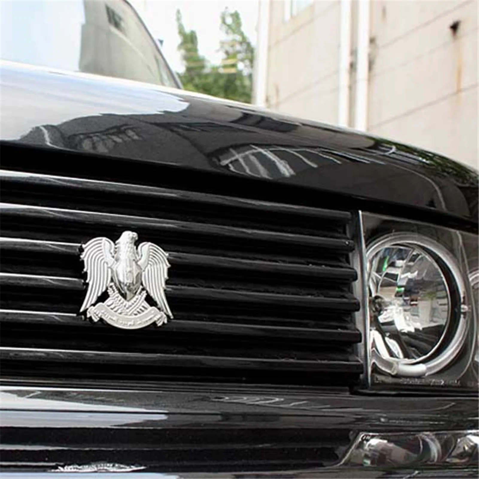 Автомобильная наклейка 3D металлическая автомобильная с животными Виниловая для